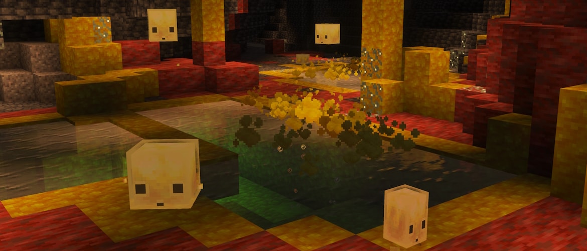 Sulfur Caves v Minecraft